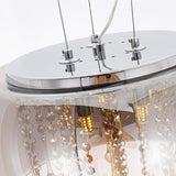 Effortless Charm Crystal Smokey Glass Chandelier